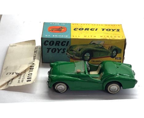 Boxed Corgi 301 Triumph T.R.2 sports car in good condition please see images for condition 