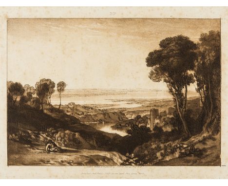 Turner (Joseph Mallord William) The Junction of the Severn and the Wye, drawn, etched and engraved by Turner from the 'Liber 