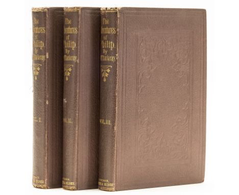 NO RESERVE Thackeray (William Makepeace) The Adventures of Philip, 3 vol., first edition, faint browning to first and last le