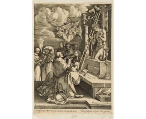 Old master prints.- Pontius (Paulus) Christ carrying the cross, after Rubens, engraving on wove paper, a slightly later impre