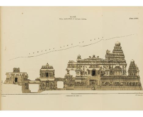 Indian Art.- Fergusson (James) and James Burgess. The Cave Temples of India, first edition, wood-engraved frontispiece and il