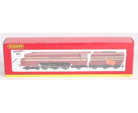 A Hornby R2179 LMS maroon Coronation class engine and tender No. 6225 'Duchess of Gloucester' with instructions (NM-BNM)