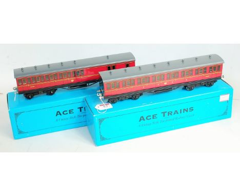 ACE Trains suburban coaches Midland region maroon M43277 and brake 3rd M43278 (G-BG)