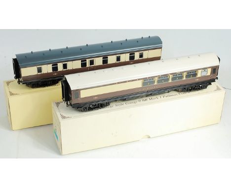 2005 Two ACE Trains dark brown and cream Pullman coaches C14 full brake grey roof and 'The Hadrian Bar' white roof, one set '