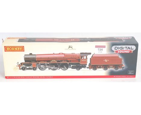 A Hornby R2990 XS BR maroon livery Princess class engine and tender No. 46208 'Princess Helena Victoria', DCC fitted with dig