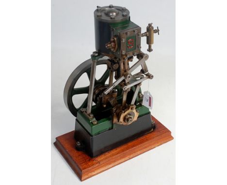 A Stuart Turner No.1 vertical steam engine, with 2'' bore x 2'' stroke, single cylinder fitted with drain cocks, displacement