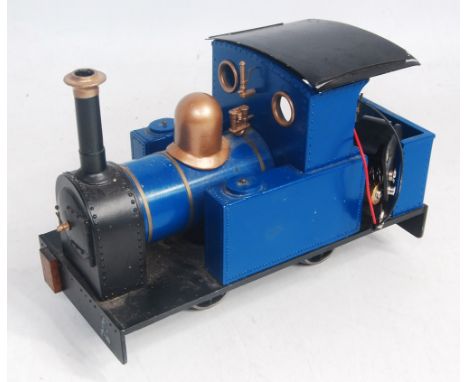 A very nicely made 32mm garden scale 0-4-0 locomotive, fitted with battery powered operation