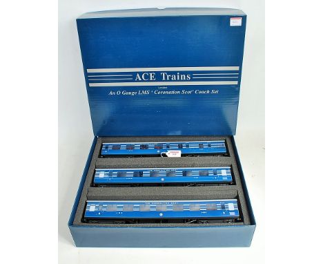 ACE Trains Ltd 'Coronation Scot' coach set, C/20-B comprising three coaches Nos. 5814/7509/9029 (M)(BM)