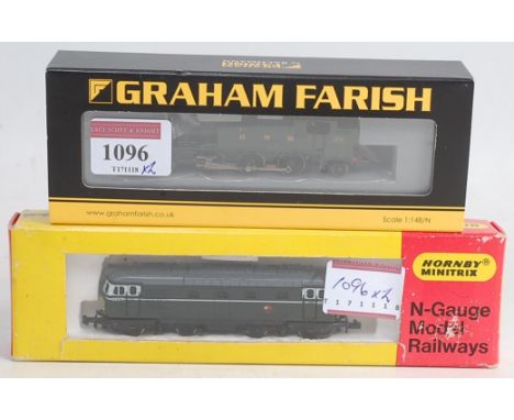 A Graham Farish by Bachmann Ref 371-981A GWR green class 61xx prairie tank engine with instructions (M-BM)