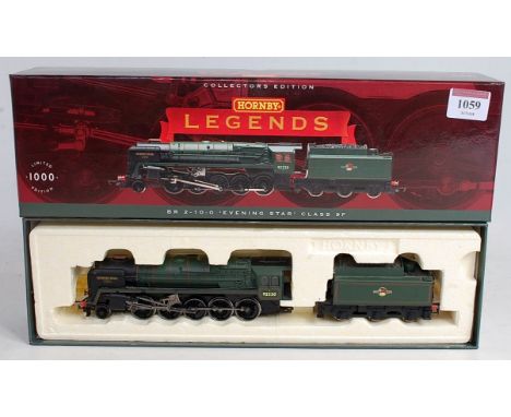 Hornby Legends Collectors edition R3672M BR lined green ''Evening Star'' engine and tender with certificate 90/1000 (M-BM)