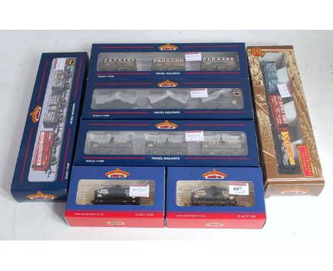 Bachmann wagon collection 33-033 coal traders Yorkshire, 37-075K4 PO mineral set for Collectors' Club, 37-075J Parkend factor