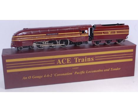 ACE trains 'Duchess of Hamilton' streamlined Coronation class Loco and tender, LMS maroon with gold stripes No. 6229 Cat No. 