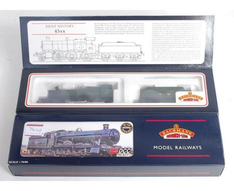 Bachmann 31-825 GWR green class 43XX mogul No. 4318 (G-BG) sold with 32-001 BR green No. 6937 'Conyngham Hall' DCC ready (G-B