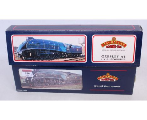 A Bachmann Class A4 boxed locomotive group to include No. 31-956, Golden Eagle, No. 4482, finished in LNER Doncaster green, t