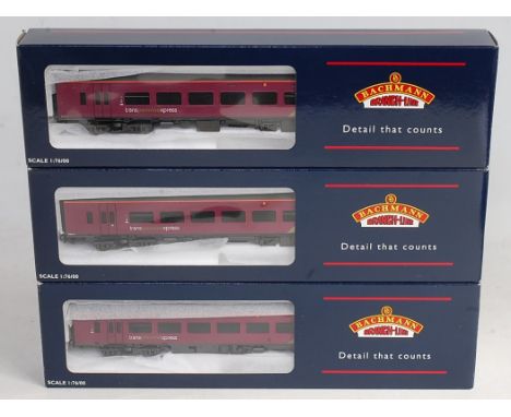 Bachmann 3-car class 158 DMU, Ref. 31-513 'Northern Spirit' maroon livery (GNM-BG)