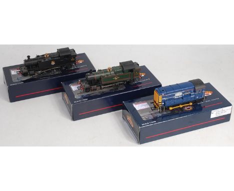 Bachmann 32-137 BR plain black 55XX prairie tank engine No. 5500 (NM-BNM) a 32-125A BR lined green 45XX prairie tank engine N