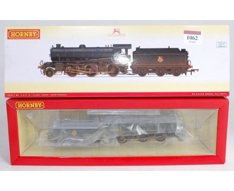 A Hornby R3305 BR early crest lined black factory weathered class K1 engine and tender with instructions, DCC ready (NM-BNM)