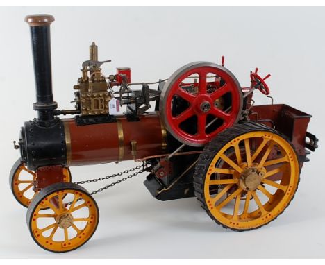 1.5'' hand-built Burrell style traction engine, single cylinder, two-speed, usual backhead fittings, handbrake, reversing lev