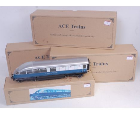ACE Trains set of seven coaches forming rake for 'Coronation' train, comprising three articulated pairs and one Beaver tail o
