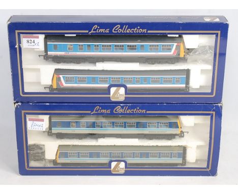 Lima Collection BR NSE livery 2 car class 101 vDMU 53322/53311 (G-BG) and a similar Regional Railways blue/grey 51228/51506 (
