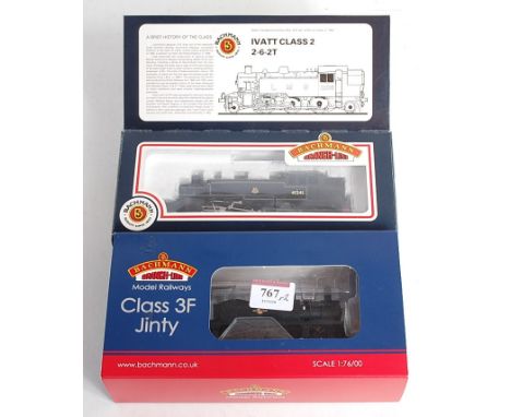Bachmann 32-232 BR black Jinty class 3F tank engine, fitted with bunker fall plate, as No. 47500 (G-BG) together with 31-451 