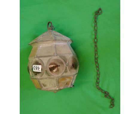 Stained glass hanging light