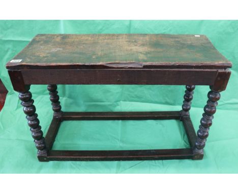 Jacobean oak window bench