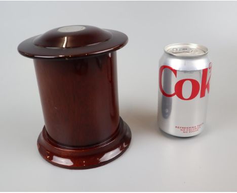 Hallmarked silver mounted tea caddy