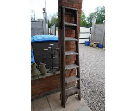 Vintage wooden step ladder