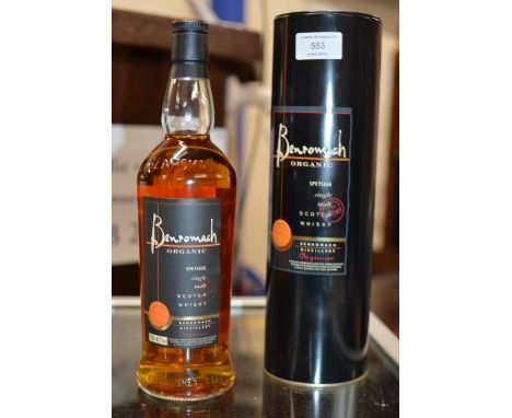 BENROMACH ORGANIC SPEYSIDE SINGLE MALT SCOTCH WHISKY - 43% VOL, 70CL, WITH PRESENTATION TIN     