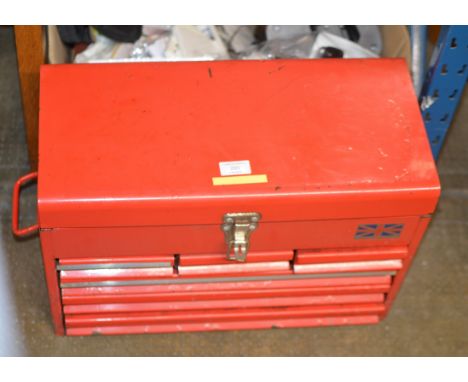 TOOL BOX WITH ASSORTED TOOLS     