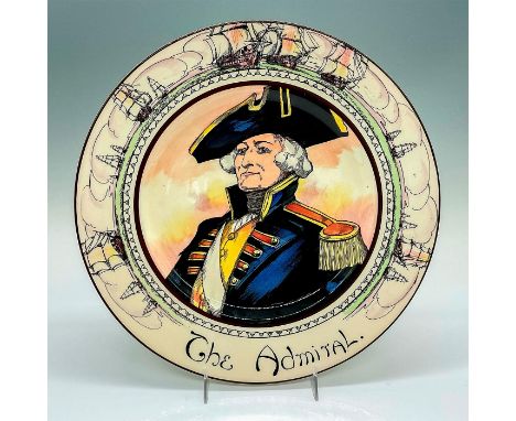 Professionals seriesware; brown trim; depicts a naval commander in a black-blue coat with yellow vest and white sash. Royal D