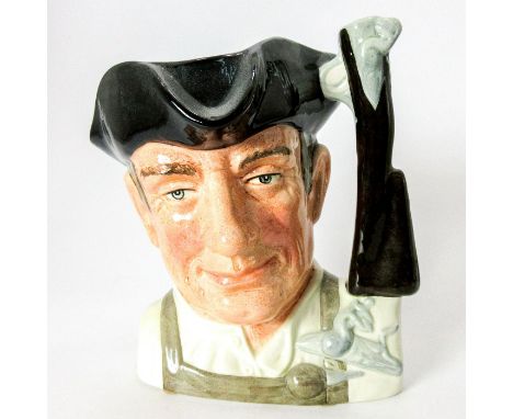 Black hat, cream shirt, light brown apron.Series: Characters From Williamsburg. Royal Doulton backstamp. Artist: David B. Big