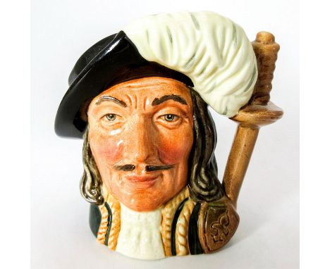 Variation One. Black hat; white feather; green tunic with gold trim.Under the banner of "All for one and one for all" Athos w