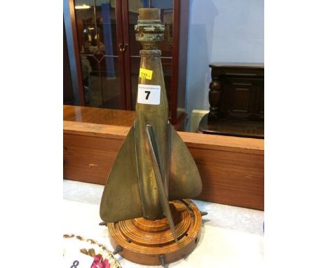 Ship's Log converted to a lamp