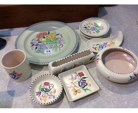 Collection of Poole pottery