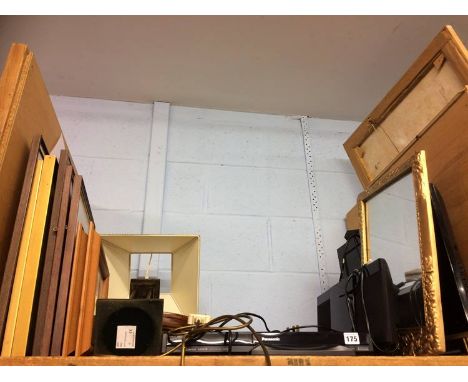 DVD player, TV, lamp etc.