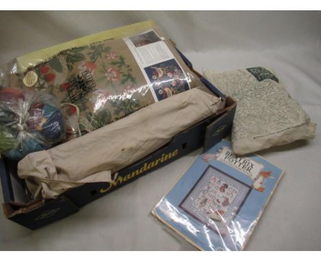 Anchor "The World of Beatrix Potter" cross stitch alphabet sampler (unused), other embroidery and cross stitch samplers, embr