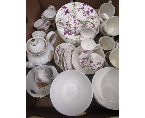 Winterling coffee service for six, selection of Cashmere Dusk fine bone china by Maxwell and Williams 