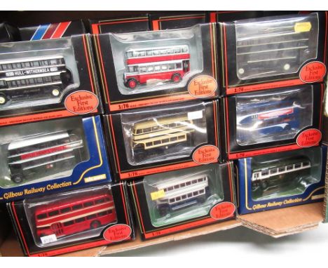 Eighteen Gilbow die cast model buses from the First Edition collection, all in original boxes 