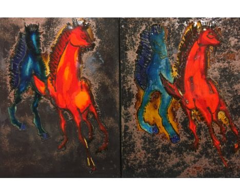 Two ceramic tiles