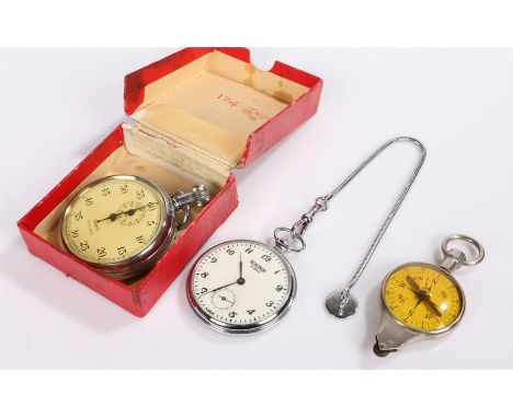 Smiths stopwatch, Sekonda pocket watch, map scale measure/compass