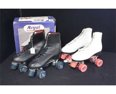 1989 pair of boxed Stateside Royal Roller skates in pristine condition, together with another pair of roller skates