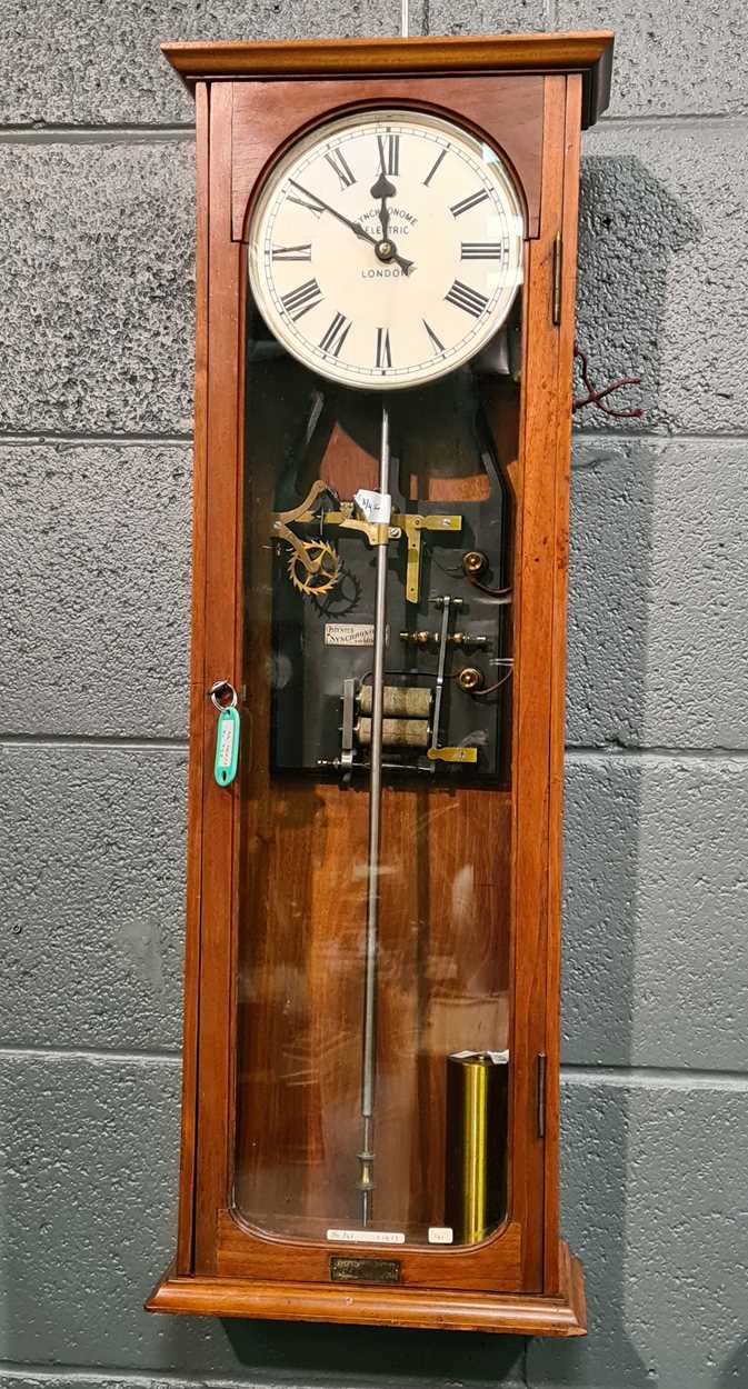 Synchronome three quarter second electric master wall clock, no. 345, c