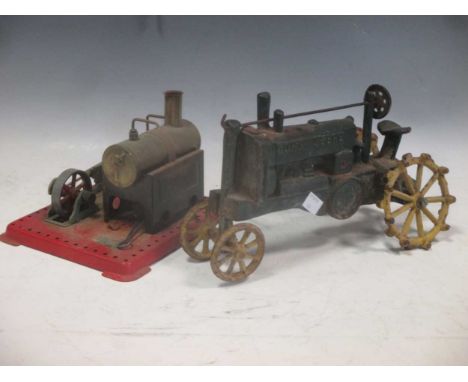 Mamod engine and a model of a John Deere (2)