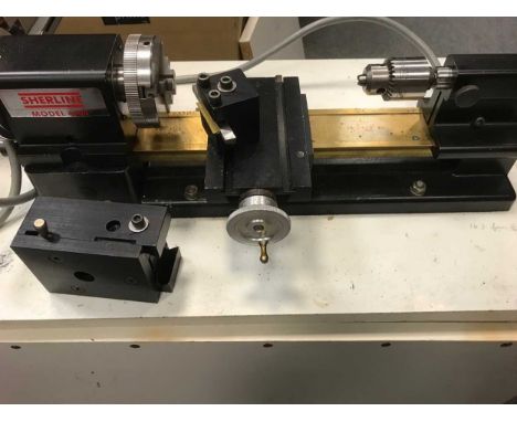 Sherline Model 4000 model maker's electric lathe with various accesories
