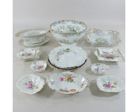 A collection of various china, to include a Minton bowl, 25cm, Royal Crown Derby trinket dishes and other china