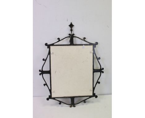 A double sided vintage cast iron frame possibly for a shop or Pub.