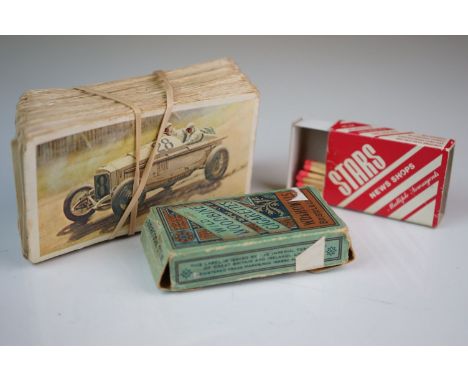 A small collection of vintage cigarette cards 