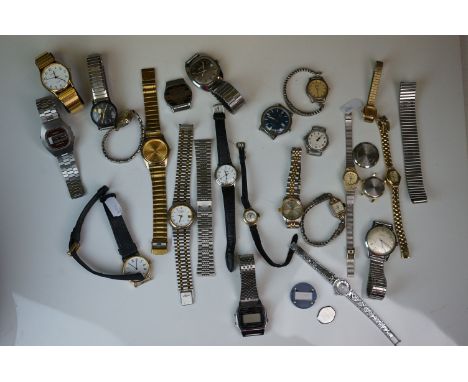 A collection of watches to include Timex, Sekonda and Casio examples. 